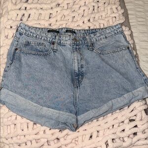 Wild Fable Light Blue High Rise Mom Jean Shorts